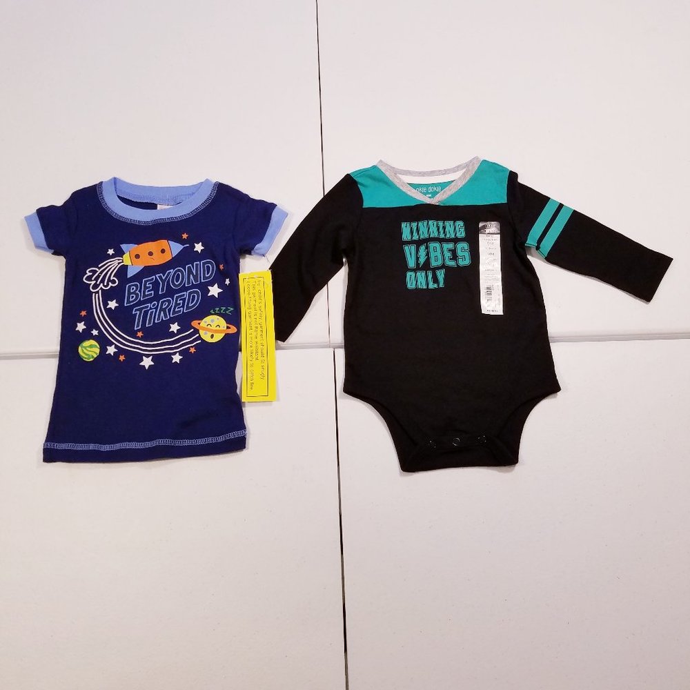 Okie Dokie Bodysuit & Swiggles Tee Bundle